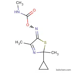 Molecular Structure of 80881-19-2 (5(2H)-Thiazolone, 2-cyclopropyl-2,4-dimethyl-,
O-[(methylamino)carbonyl]oxime)