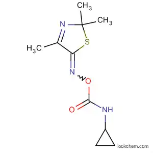 Molecular Structure of 80881-21-6 (5(2H)-Thiazolone, 2,2,4-trimethyl-,
O-[(cyclopropylamino)carbonyl]oxime)