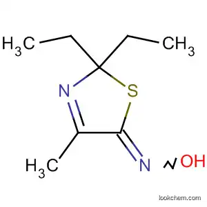 Molecular Structure of 80881-52-3 (5(2H)-Thiazolone, 2,2-diethyl-4-methyl-, oxime)