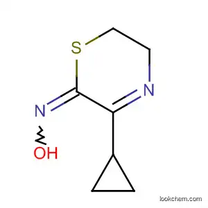2H-1,4-Thiazin-2-one, 3-cyclopropyl-5,6-dihydro-, oxime