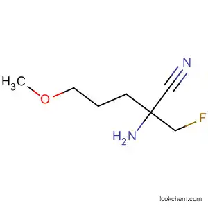 Molecular Structure of 80930-98-9 (Pentanenitrile, 2-amino-2-(fluoromethyl)-5-methoxy-)