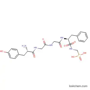 Molecular Structure of 80994-55-4 (L-Phenylalaninamide, L-tyrosylglycylglycyl-N-(phosphonomethyl)-)
