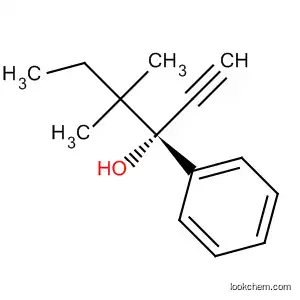 Molecular Structure of 81370-66-3 (Benzenemethanol, a-(1,1-dimethylpropyl)-a-ethynyl-, (R)-)