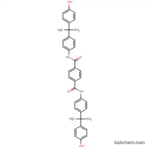 Molecular Structure of 81405-30-3 (1,4-Benzenedicarboxamide,
N,N'-bis[4-[1-(4-hydroxyphenyl)-1-methylethyl]phenyl]-)