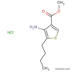 Molecular Structure of 81741-90-4 (3-Thiophenecarboxylic acid, 4-amino-5-butyl-, methyl ester,
hydrochloride)