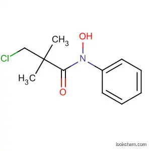 Molecular Structure of 81777-73-3 (Propanamide, 3-chloro-N-hydroxy-2,2-dimethyl-N-phenyl-)