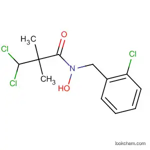 Molecular Structure of 81777-83-5 (Propanamide,
3,3-dichloro-N-[(2-chlorophenyl)methyl]-N-hydroxy-2,2-dimethyl-)