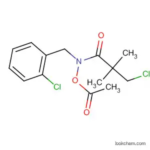 Molecular Structure of 81777-87-9 (Propanamide,
N-(acetyloxy)-3-chloro-N-[(2-chlorophenyl)methyl]-2,2-dimethyl-)