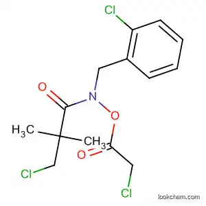 Molecular Structure of 81777-88-0 (Propanamide,
3-chloro-N-[(chloroacetyl)oxy]-N-[(2-chlorophenyl)methyl]-2,2-dimethyl-)