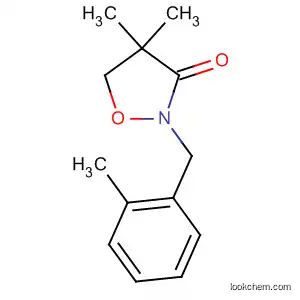 Molecular Structure of 81777-92-6 (3-Isoxazolidinone, 4,4-dimethyl-2-[(2-methylphenyl)methyl]-)
