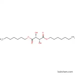 Molecular Structure of 82052-63-9 (Butanedioic acid, 2,3-dihydroxy- (2R,3R)-, diheptyl ester)