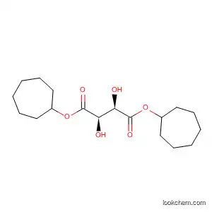 Molecular Structure of 82052-64-0 (Butanedioic acid, 2,3-dihydroxy- (2R,3R)-, dicycloheptyl ester)