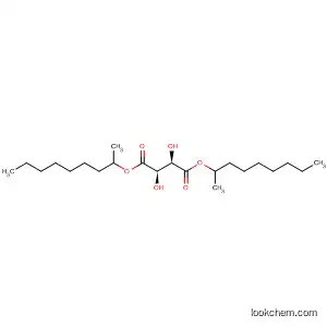 Molecular Structure of 82052-67-3 (Butanedioic acid, 2,3-dihydroxy- (2R,3R)-, bis(1-methyloctyl) ester)