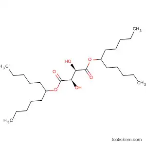 Molecular Structure of 82052-74-2 (Butanedioic acid, 2,3-dihydroxy- (2R,3R)-, bis(1-pentylhexyl) ester)