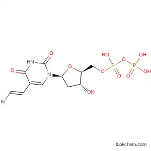 Molecular Structure of 82073-70-9 (Uridine 5'-(trihydrogen diphosphate), 5-(2-bromoethenyl)-2'-deoxy-, (E)-)