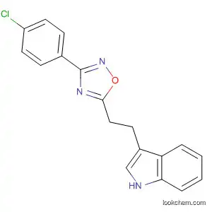 Molecular Structure of 82076-06-0 (1H-Indole, 3-[2-[3-(4-chlorophenyl)-1,2,4-oxadiazol-5-yl]ethyl]-)
