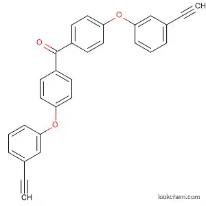 Molecular Structure of 82200-47-3 (Methanone, bis[4-(3-ethynylphenoxy)phenyl]-)