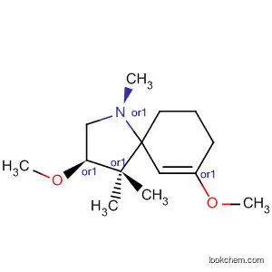 Molecular Structure of 82444-58-4 (1-Azaspiro[4.5]dec-6-ene, 3,7-dimethoxy-1,4,4-trimethyl-, trans-)