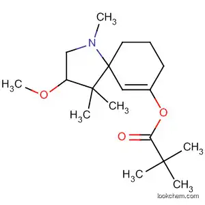 Molecular Structure of 82444-74-4 (Propanoic acid, 2,2-dimethyl-,
3-methoxy-1,4,4-trimethyl-1-azaspiro[4.5]dec-6-en-7-yl ester, cis-)
