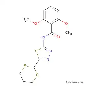 Molecular Structure of 82560-01-8 (Benzamide, N-[5-(1,3-dithian-2-yl)-1,3,4-thiadiazol-2-yl]-2,6-dimethoxy-)