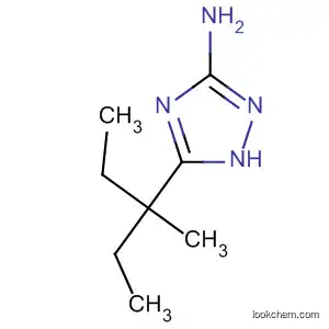 Molecular Structure of 82560-13-2 (1H-1,2,4-Triazol-3-amine, 5-(1-ethyl-1-methylpropyl)-)