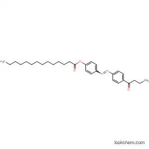 Molecular Structure of 82735-87-3 (Tetradecanoic acid, 4-[[4-(1-oxobutyl)phenyl]azo]phenyl ester, (E)-)