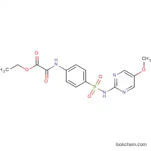 Molecular Structure of 82783-44-6 (Acetic acid,
[[4-[[(5-methoxy-2-pyrimidinyl)amino]sulfonyl]phenyl]amino]oxo-, ethyl
ester)
