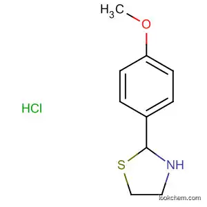 Thiazolidine, 2-(4-methoxyphenyl)-, hydrochloride