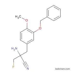 Molecular Structure of 83597-28-8 (Benzenepropanenitrile,
a-amino-a-(fluoromethyl)-4-methoxy-3-(phenylmethoxy)-)