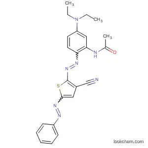 Molecular Structure of 83743-04-8 (N-[2-[3-Cyano-5-(phenylazo)-2-thienylazo]-5-(diethylamino)phenyl]acetamide)