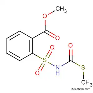 Molecular Structure of 84334-21-4 (Benzoic acid, 2-[[[(methylthio)carbonyl]amino]sulfonyl]-, methyl ester)
