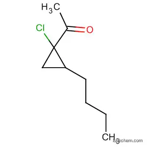 Molecular Structure of 84388-83-0 (Ethanone, 1-(2-butyl-1-chlorocyclopropyl)-)