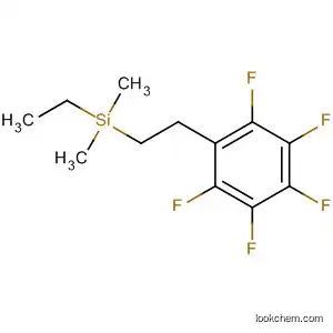 Molecular Structure of 84442-88-6 (Silane, ethyldimethyl[2-(pentafluorophenyl)ethyl]-)