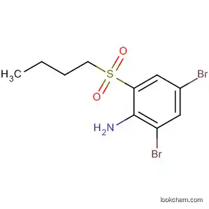 Molecular Structure of 84483-29-4 (Benzenamine, 2,4-dibromo-6-(butylsulfonyl)-)