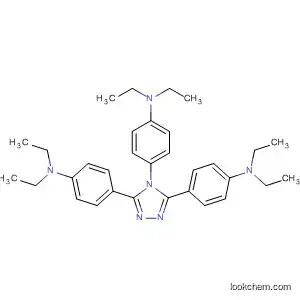 Molecular Structure of 84742-16-5 (Benzenamine, 4,4',4''-(4H-1,2,4-triazole-3,4,5-triyl)tris[N,N-diethyl-)