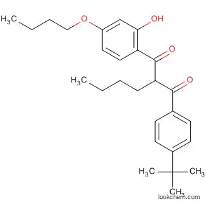 Molecular Structure of 84744-34-3 (1,3-Propanedione,
1-(4-butoxy-2-hydroxyphenyl)-2-butyl-3-[4-(1,1-dimethylethyl)phenyl]-)