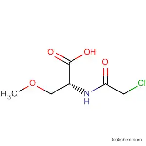 Molecular Structure of 86096-34-6 (D-Serine, N-(chloroacetyl)-O-methyl-)