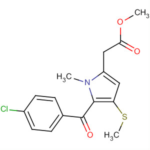 1H-Pyrrole-2-acetic acid, 5-(4-chlorobenzoyl)-1-methyl-4-(methylthio)-,  methyl ester