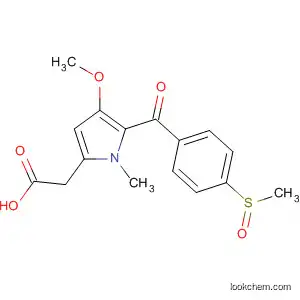 Molecular Structure of 86187-08-8 (1H-Pyrrole-2-acetic acid,
4-methoxy-1-methyl-5-[4-(methylsulfinyl)benzoyl]-)