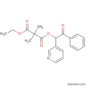Molecular Structure of 86187-59-9 (Propanedioic acid, dimethyl-, ethyl 2-oxo-2-phenyl-1-(3-pyridinyl)ethyl
ester)