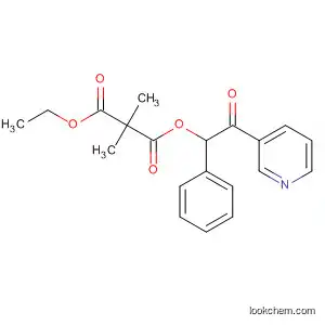 Molecular Structure of 86187-72-6 (Propanedioic acid, dimethyl-, ethyl 2-oxo-1-phenyl-2-(3-pyridinyl)ethyl
ester)