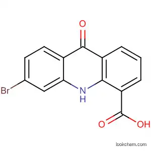 Molecular Structure of 86611-61-2 (4-Acridinecarboxylic acid, 6-bromo-9,10-dihydro-9-oxo-)