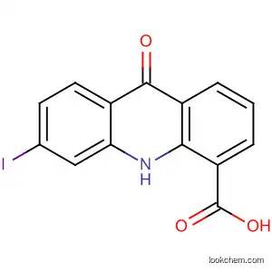 Molecular Structure of 86611-62-3 (4-Acridinecarboxylic acid, 9,10-dihydro-6-iodo-9-oxo-)