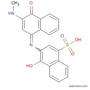 Molecular Structure of 86614-09-7 (1-Naphthalenesulfonic acid,
4-hydroxy-3-[[3-(methylamino)-4-oxo-1(4H)-naphthalenylidene]amino]-)