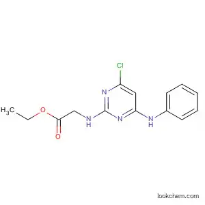 Molecular Structure of 86627-23-8 (Glycine, N-[4-chloro-6-(phenylamino)-2-pyrimidinyl]-, ethyl ester)