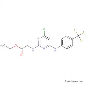 Molecular Structure of 86627-24-9 (Glycine, N-[4-chloro-6-[[4-(trifluoromethyl)phenyl]amino]-2-pyrimidinyl]-,
ethyl ester)