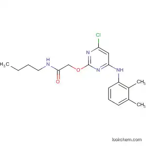 Molecular Structure of 86627-30-7 (Acetamide,
N-butyl-2-[[4-chloro-6-[(2,3-dimethylphenyl)amino]-2-pyrimidinyl]oxy]-)