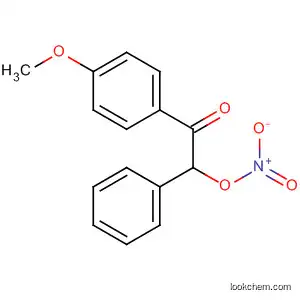 Molecular Structure of 86761-17-3 (Ethanone, 1-(4-methoxyphenyl)-2-(nitrooxy)-2-phenyl-)