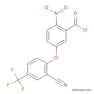 Molecular Structure of 87026-95-7 (Benzoyl chloride, 5-[2-cyano-4-(trifluoromethyl)phenoxy]-2-nitro-)