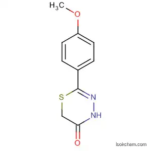 Molecular Structure of 87428-32-8 (4H-1,3,4-Thiadiazin-5(6H)-one, 2-(4-methoxyphenyl)-)